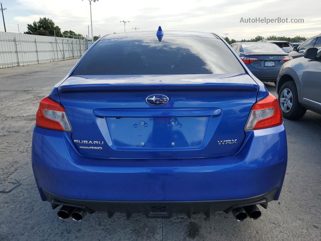 2017 Subaru Wrx Premium Blue vin: JF1VA1F69H9839484