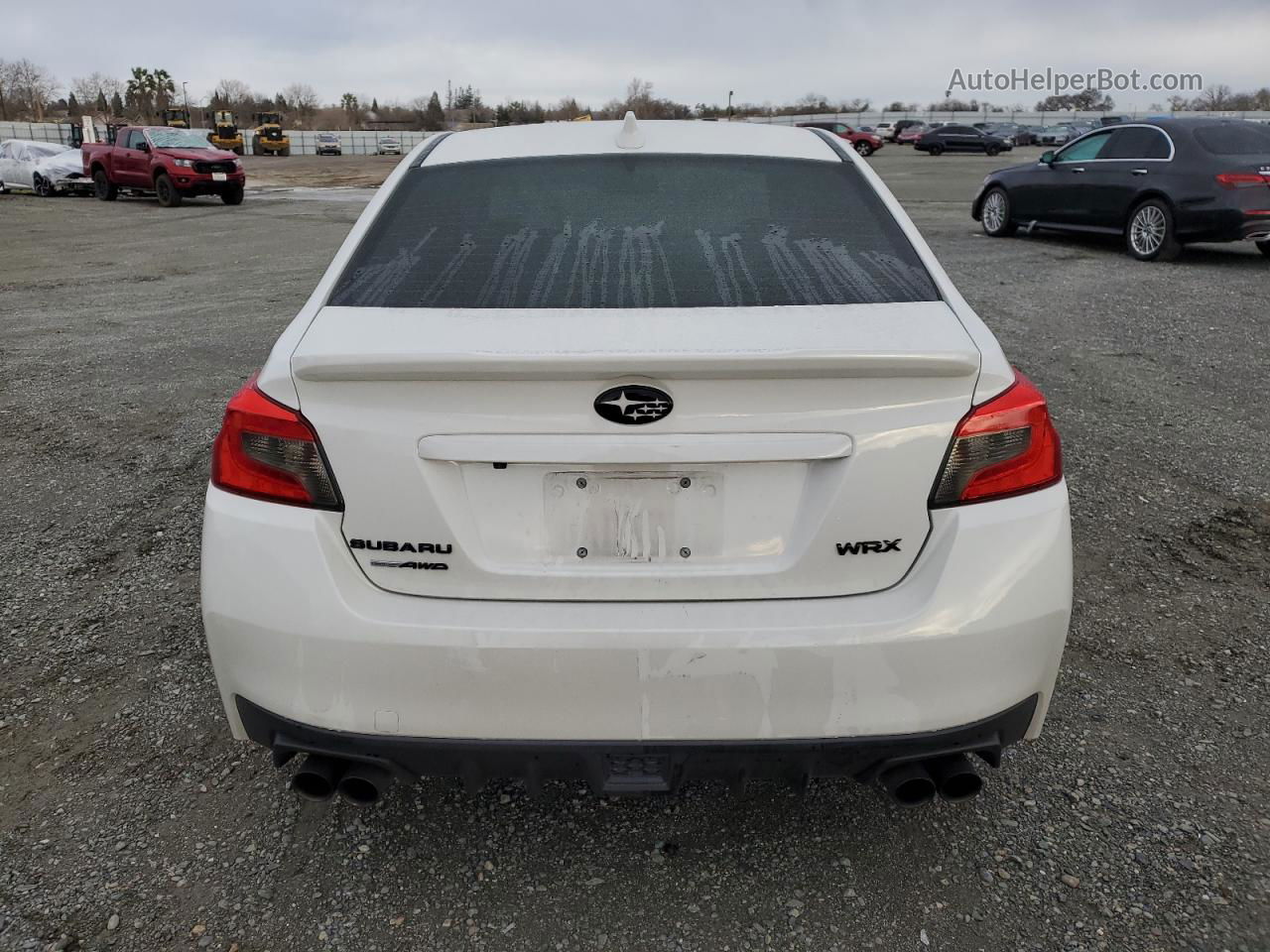 2018 Subaru Wrx Limited White vin: JF1VA1F6XJ9808444