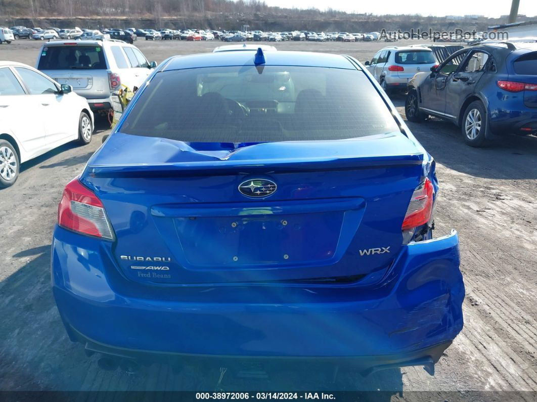 2018 Subaru Wrx Limited Blue vin: JF1VA1H60J9805159