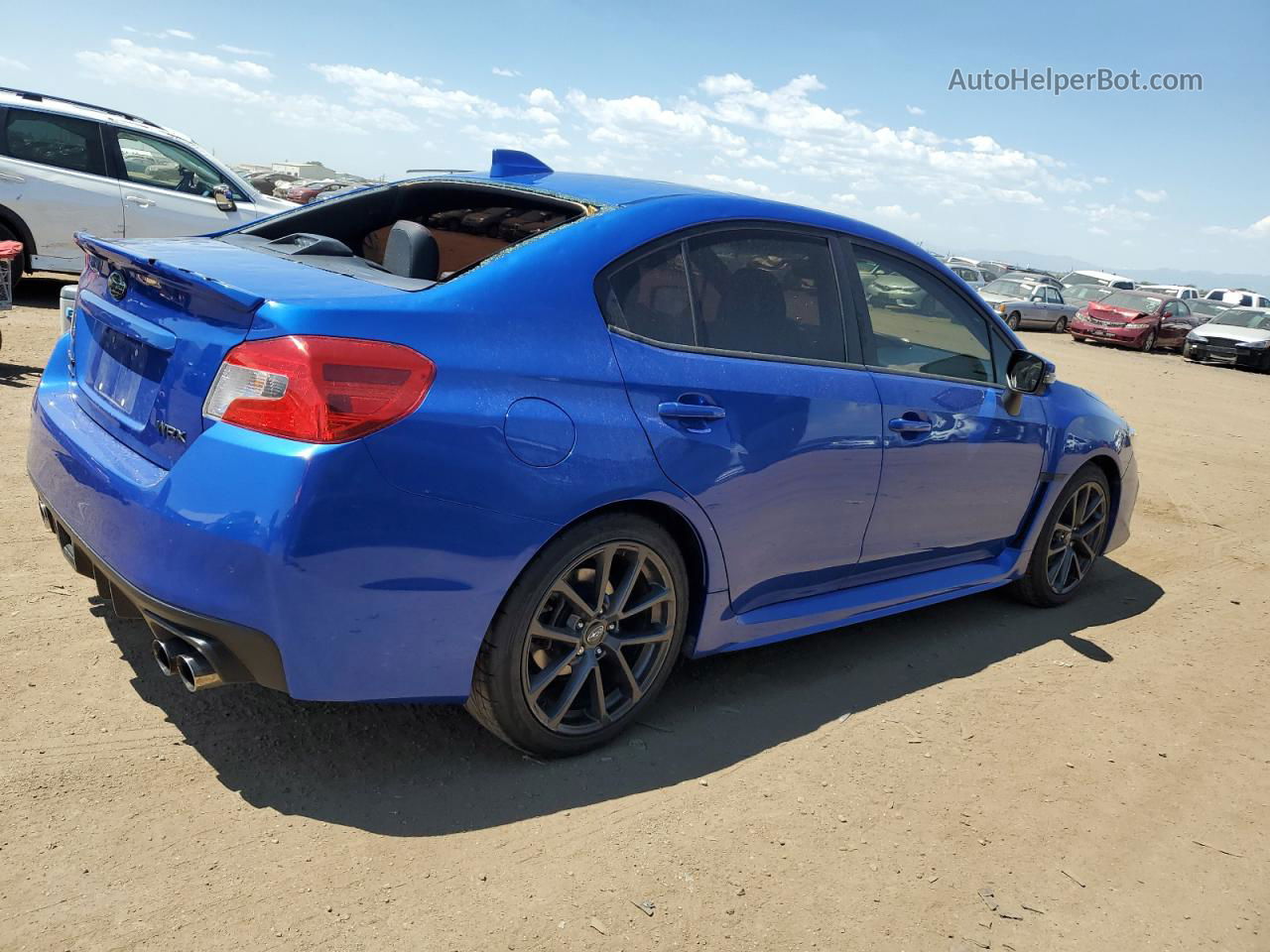 2018 Subaru Wrx Limited Blue vin: JF1VA1H60J9838971