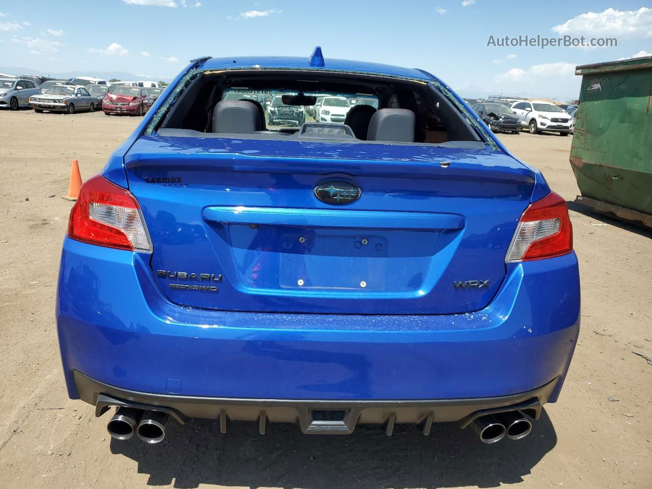 2018 Subaru Wrx Limited Blue vin: JF1VA1H60J9838971