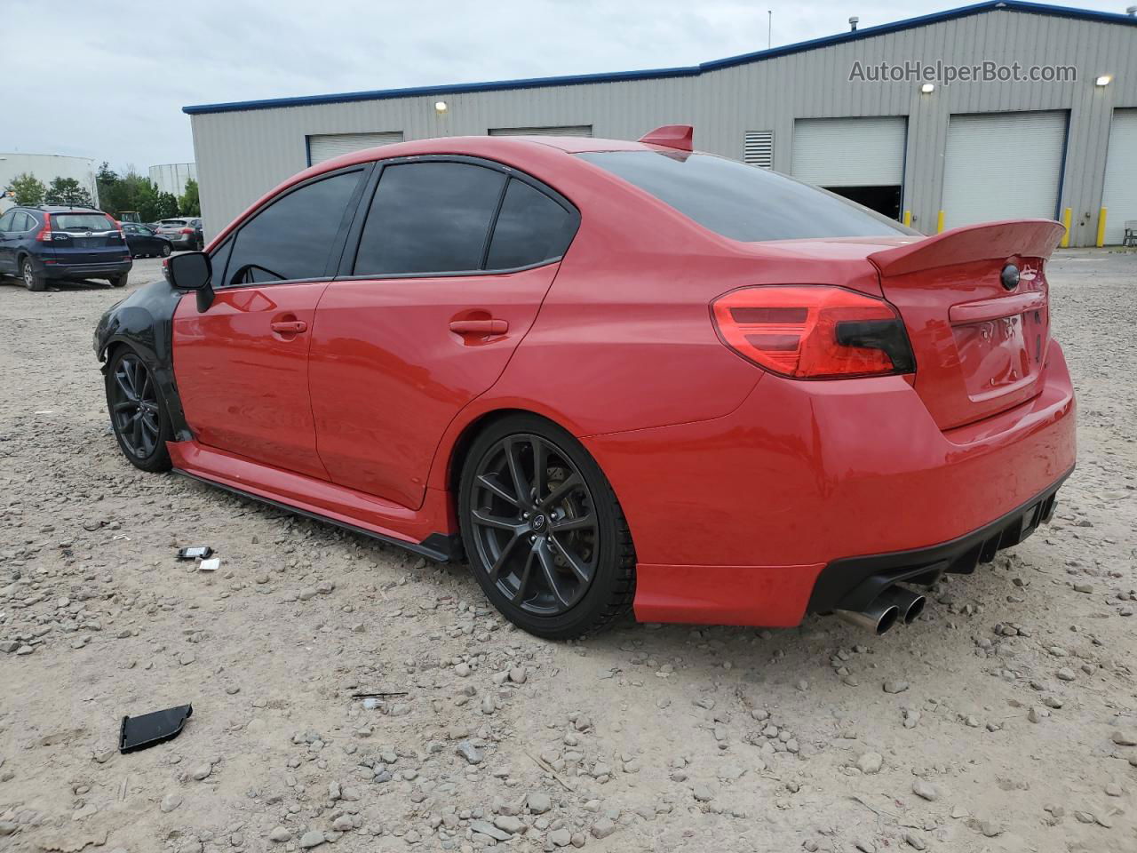 2018 Subaru Wrx Limited Red vin: JF1VA1H64J9819615