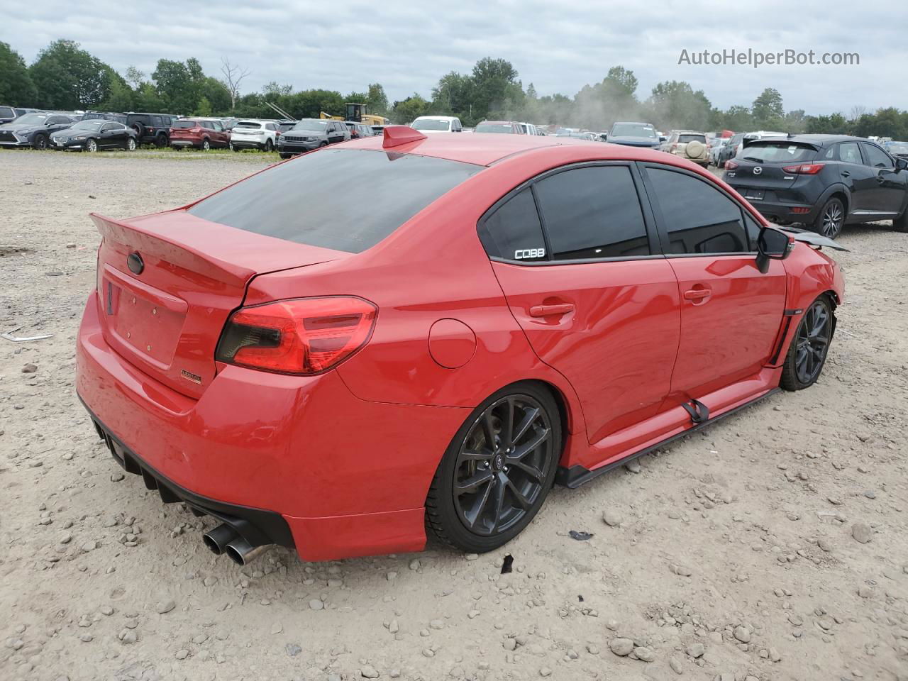 2018 Subaru Wrx Limited Red vin: JF1VA1H64J9819615