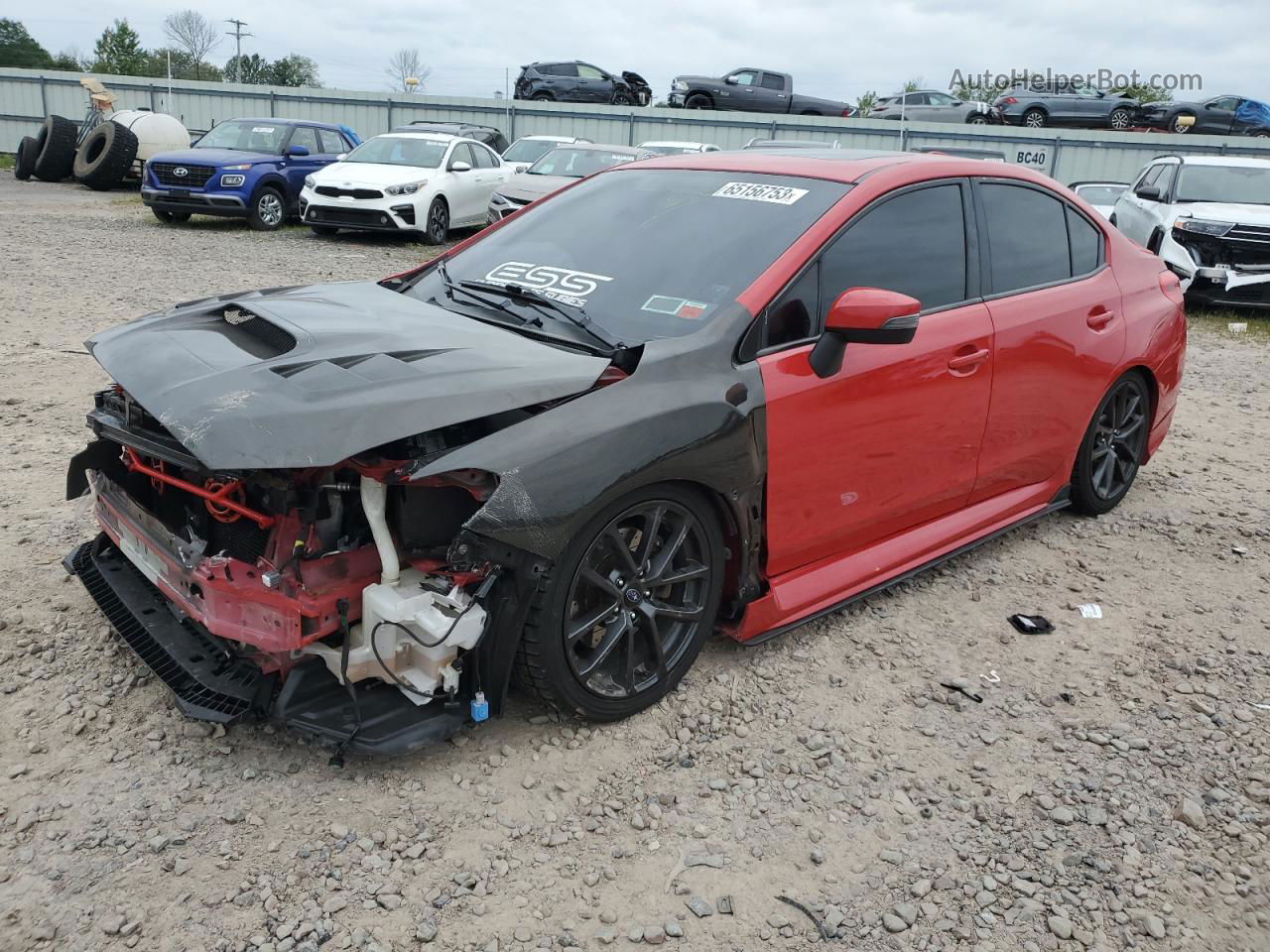 2018 Subaru Wrx Limited Red vin: JF1VA1H64J9819615