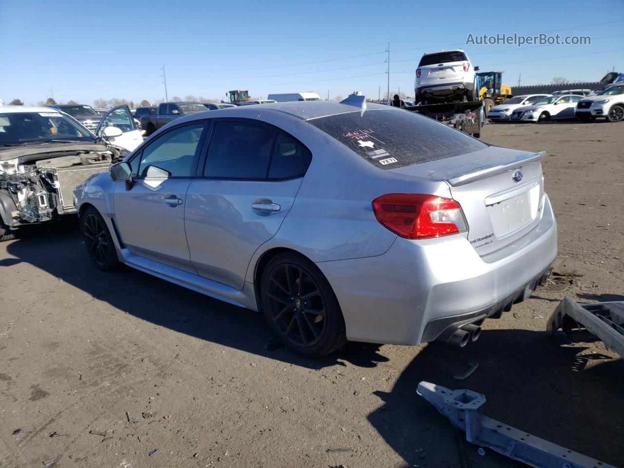 2018 Subaru Wrx Limited Silver vin: JF1VA1H67J9801917