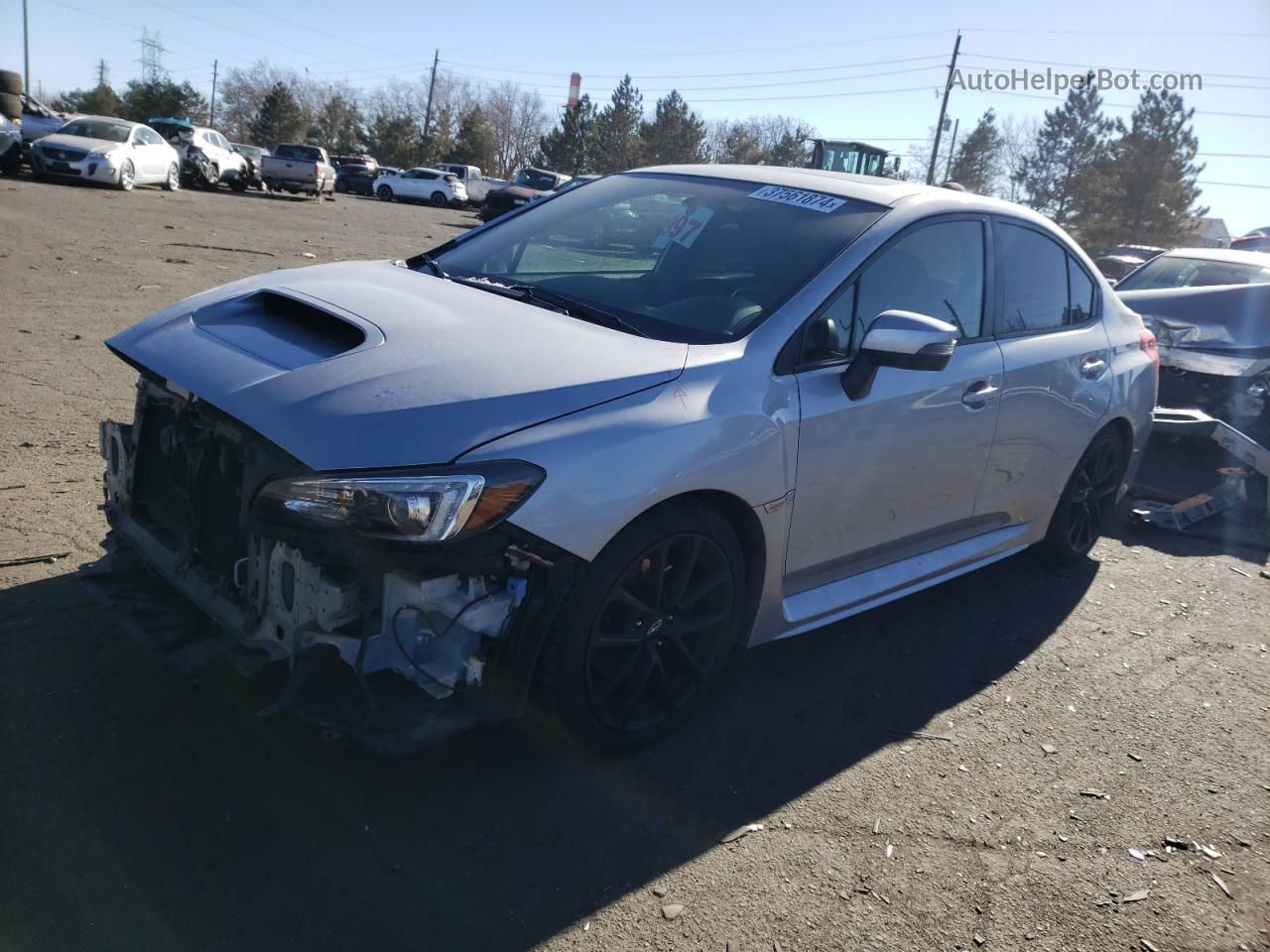 2018 Subaru Wrx Limited Silver vin: JF1VA1H67J9801917