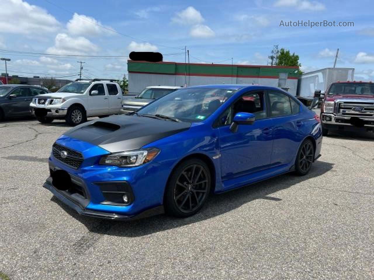 2018 Subaru Wrx Limited Blue vin: JF1VA1H68J9817785