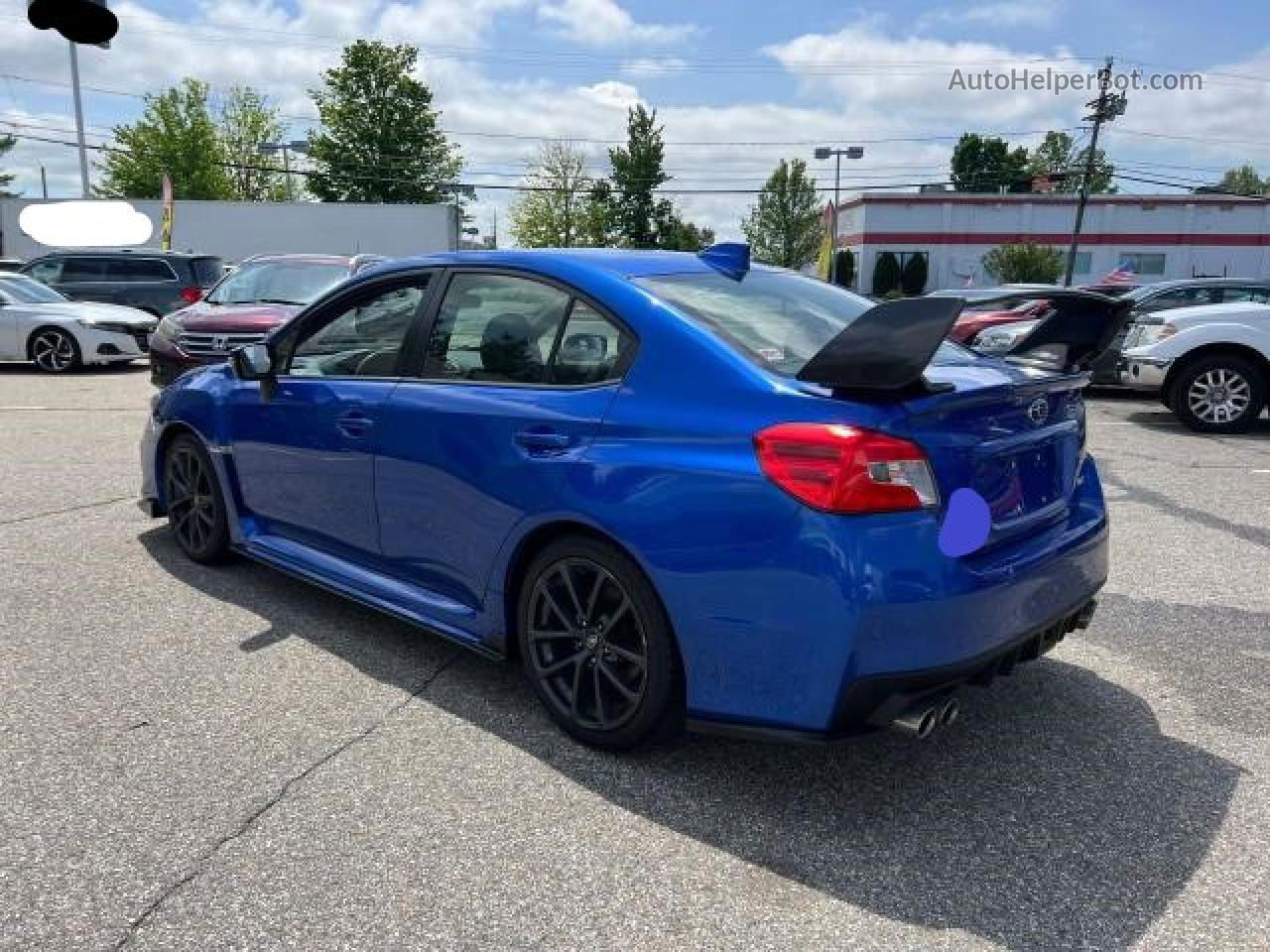 2018 Subaru Wrx Limited Blue vin: JF1VA1H68J9817785