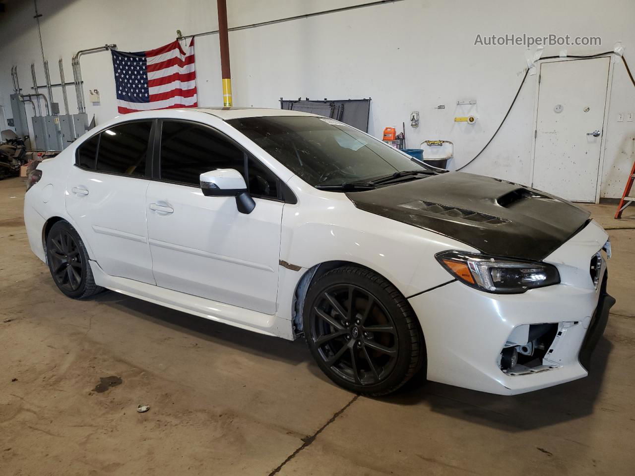 2018 Subaru Wrx Limited White vin: JF1VA1H69J9807735