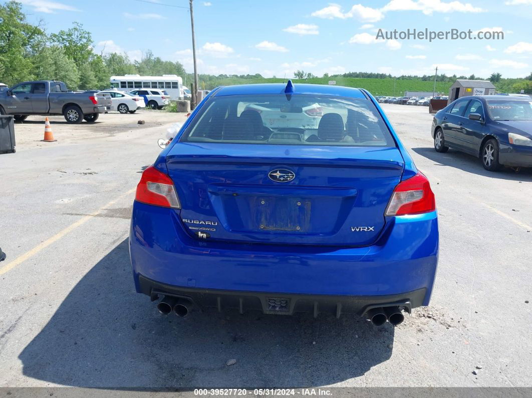 2017 Subaru Wrx Limited Blue vin: JF1VA1J61H9828289