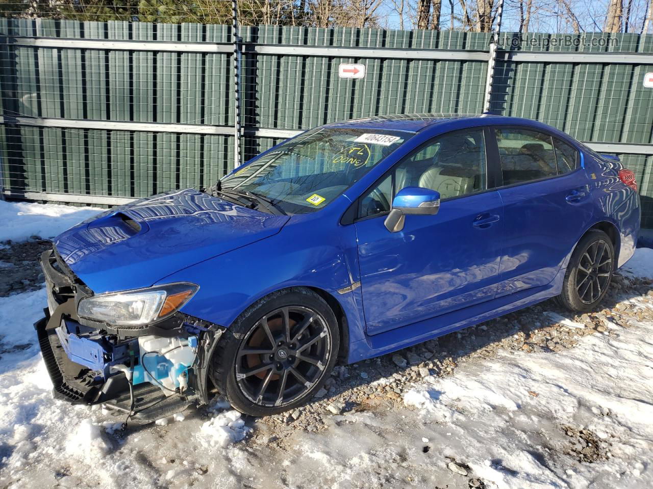 2020 Subaru Wrx Limited Blue vin: JF1VA1J66L9804143