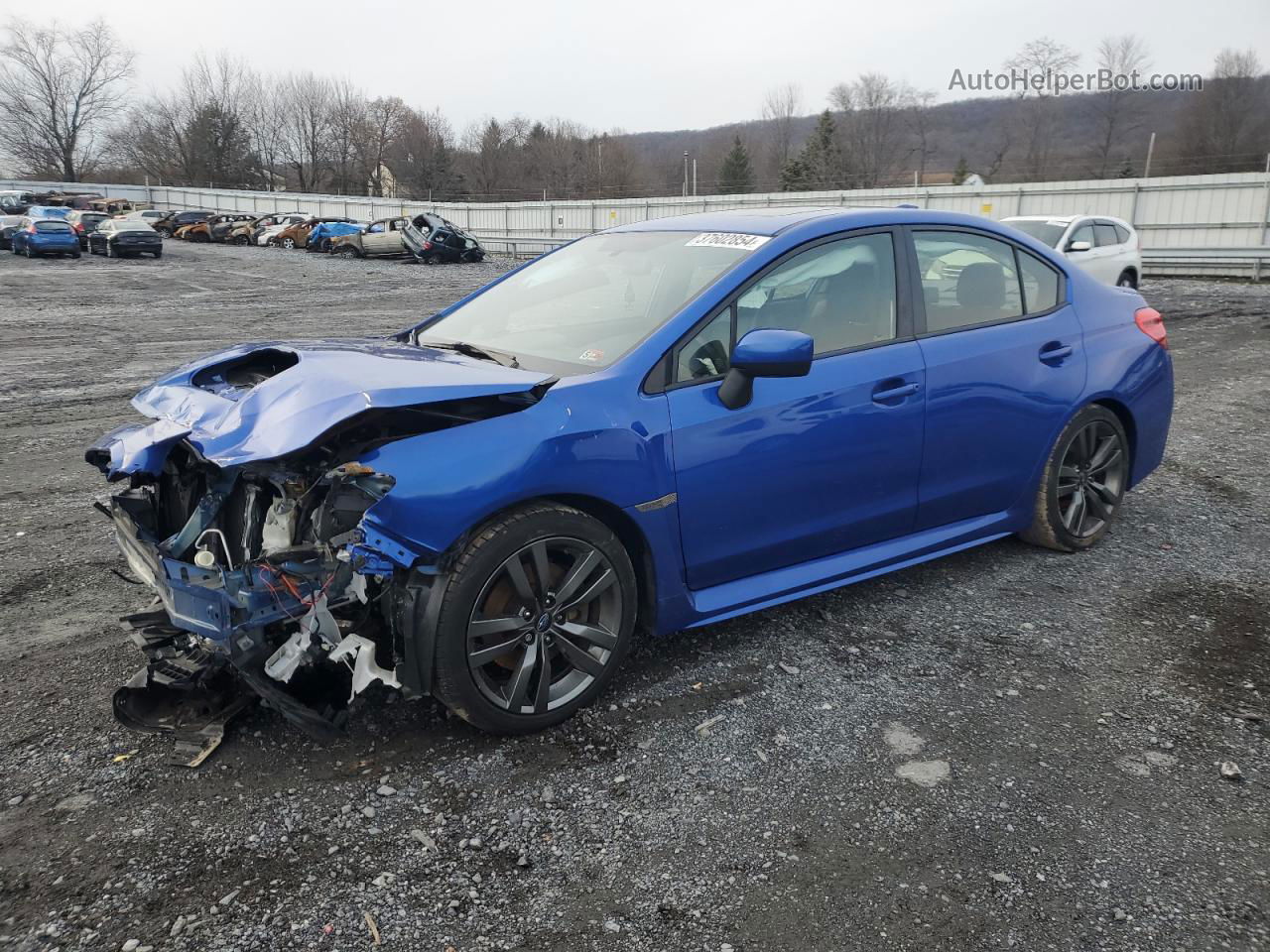 2017 Subaru Wrx Limited Blue vin: JF1VA1J6XH9831188