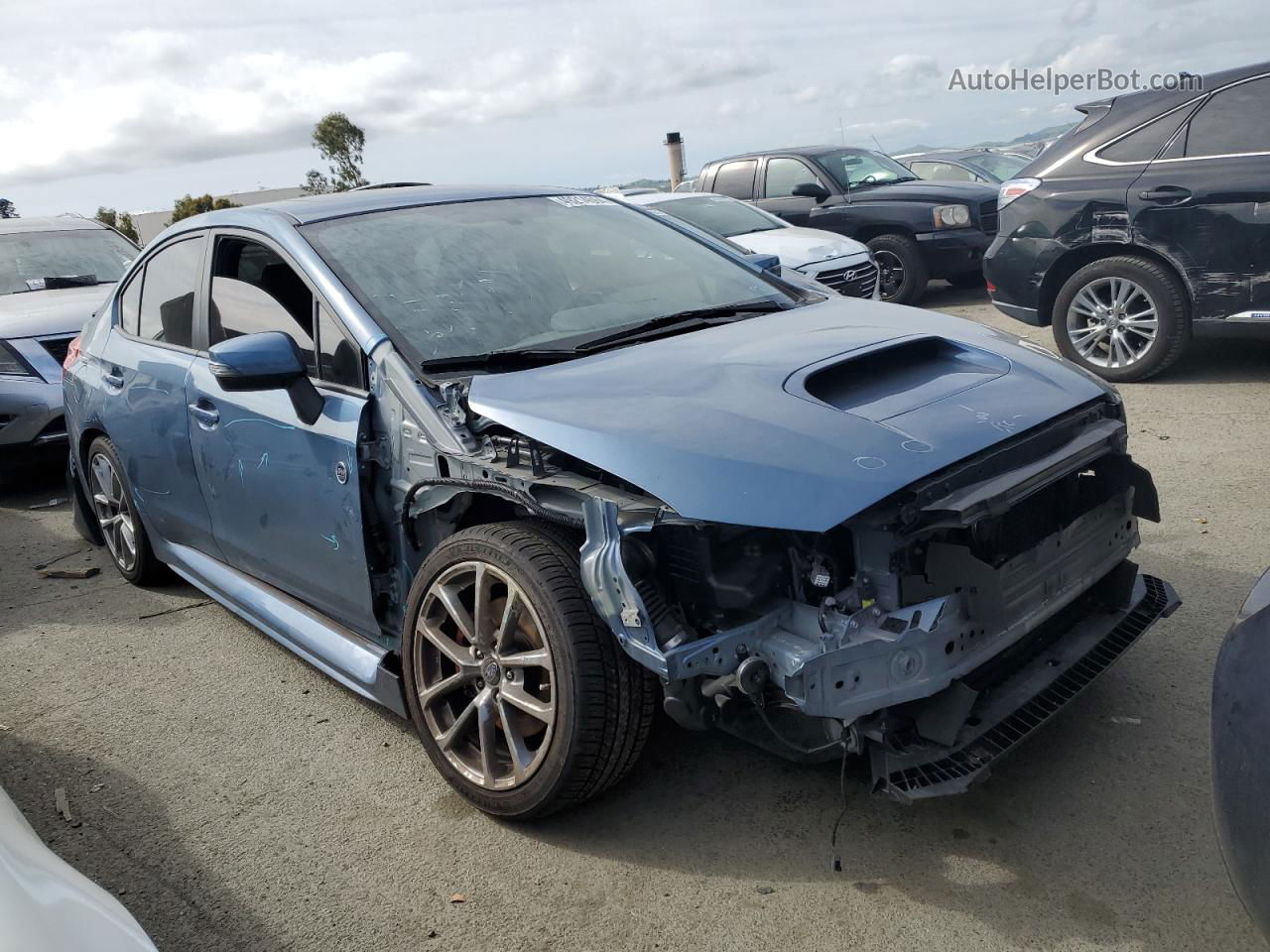 2018 Subaru Wrx Limited Blue vin: JF1VA1K6XJ9826240