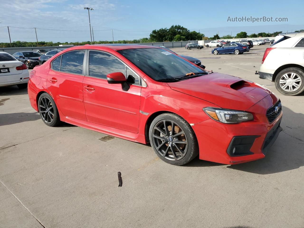 2018 Subaru Wrx Limited Red vin: JF1VA1L60J8803912