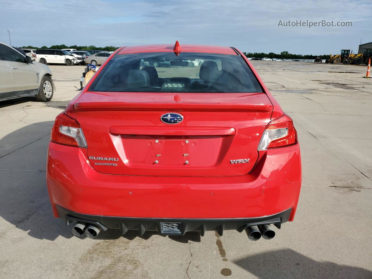 2018 Subaru Wrx Limited Red vin: JF1VA1L60J8803912