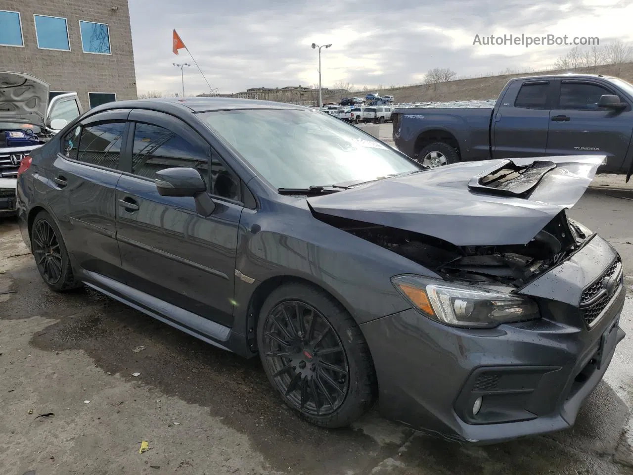 2018 Subaru Wrx Limited Charcoal vin: JF1VA1L61J8800730