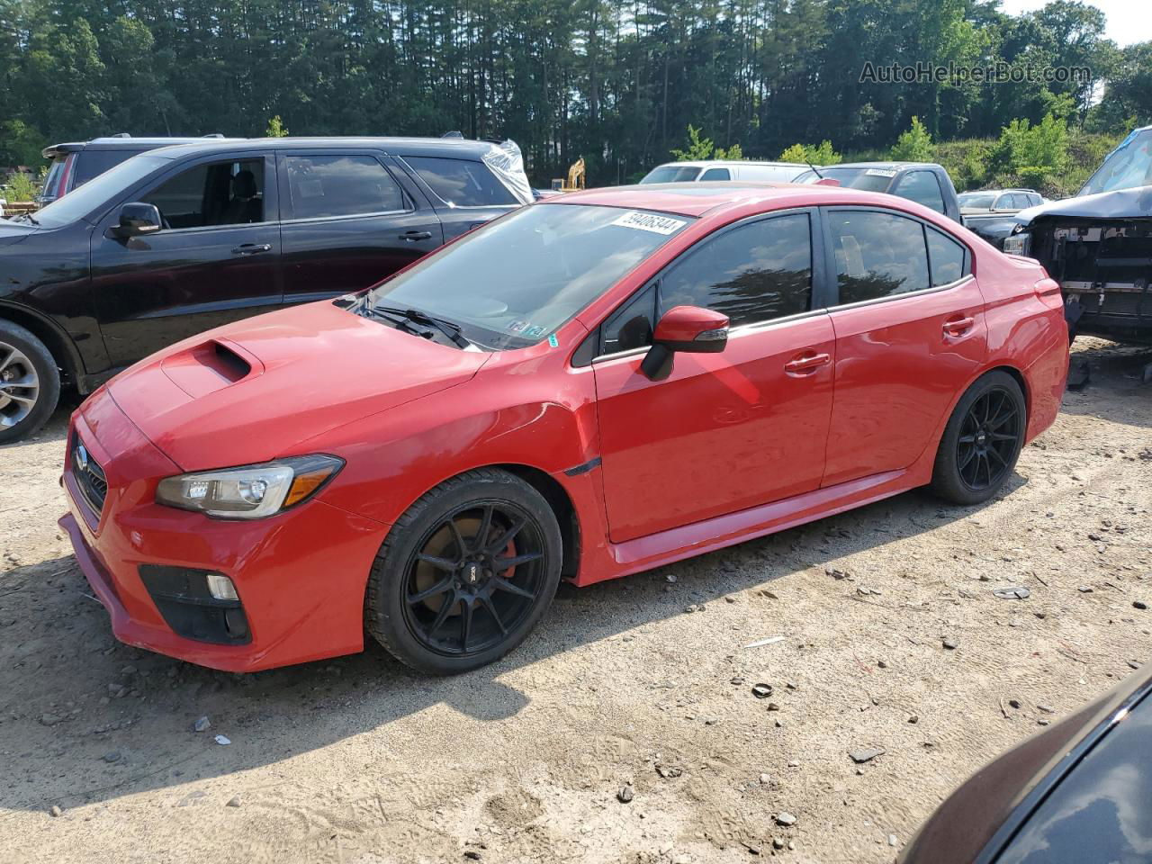 2017 Subaru Wrx Limited Red vin: JF1VA1L62H9815094