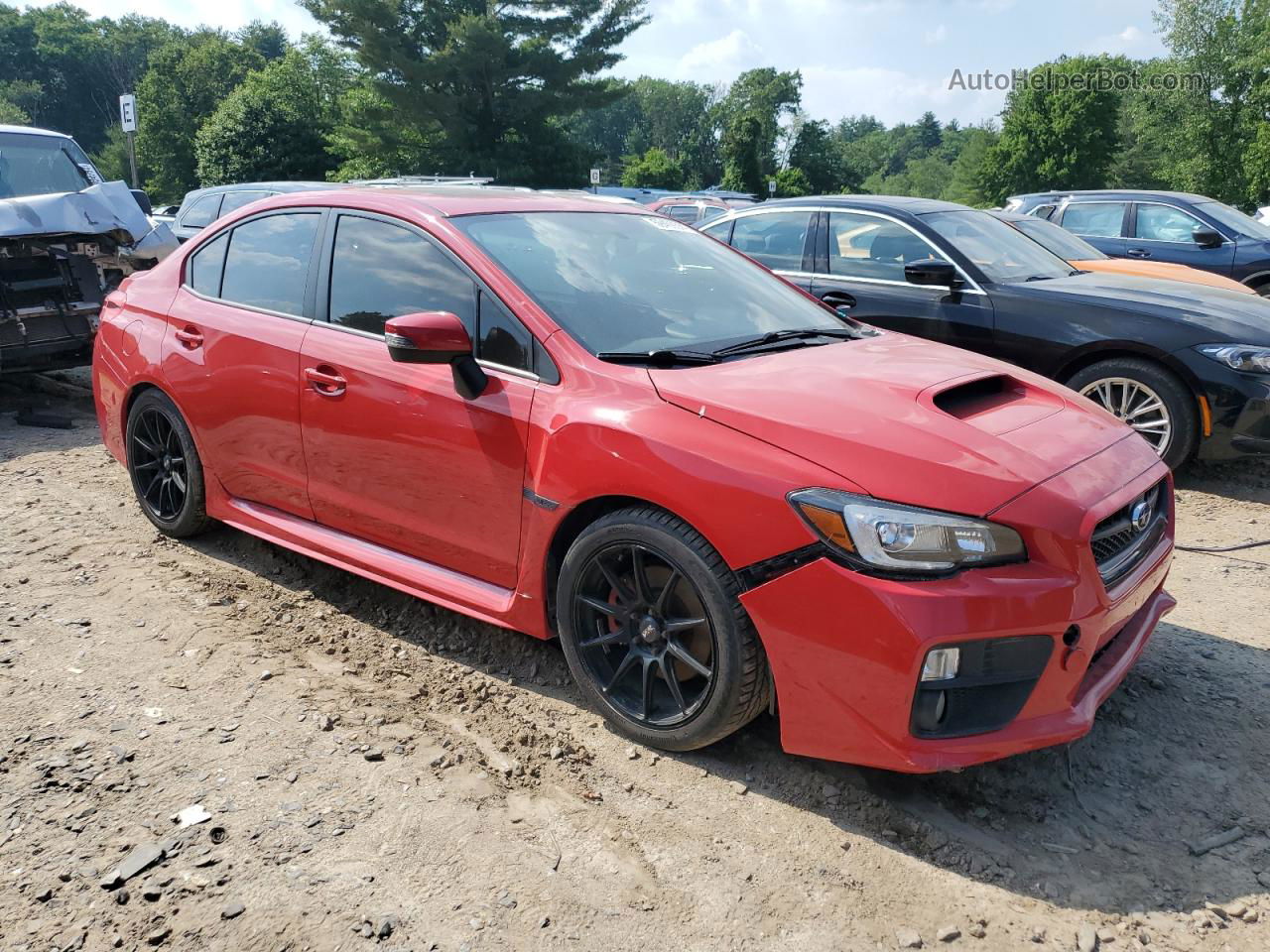 2017 Subaru Wrx Limited Red vin: JF1VA1L62H9815094