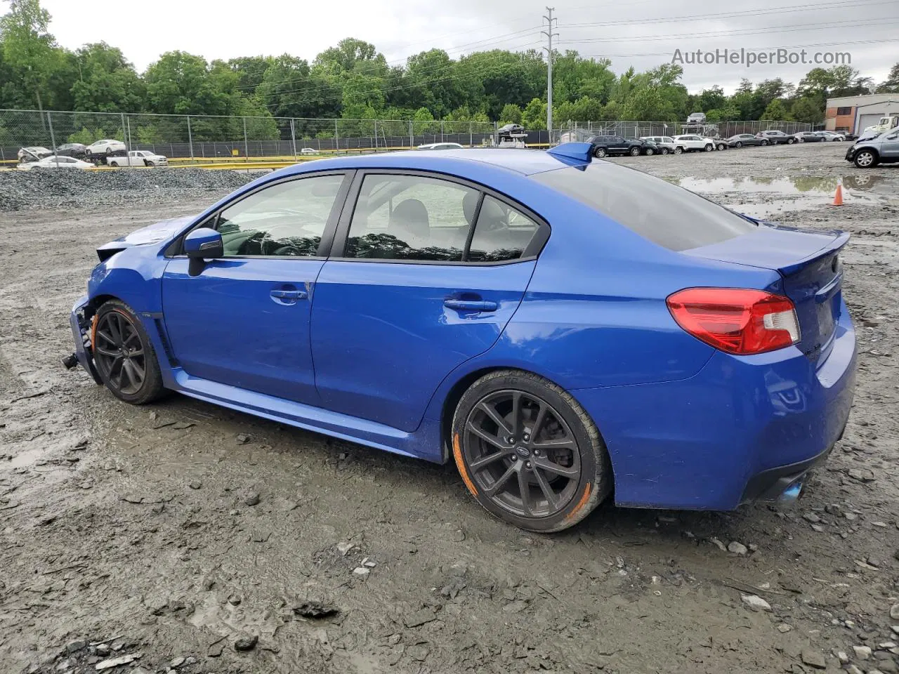 2018 Subaru Wrx Limited Blue vin: JF1VA1L66J8801436