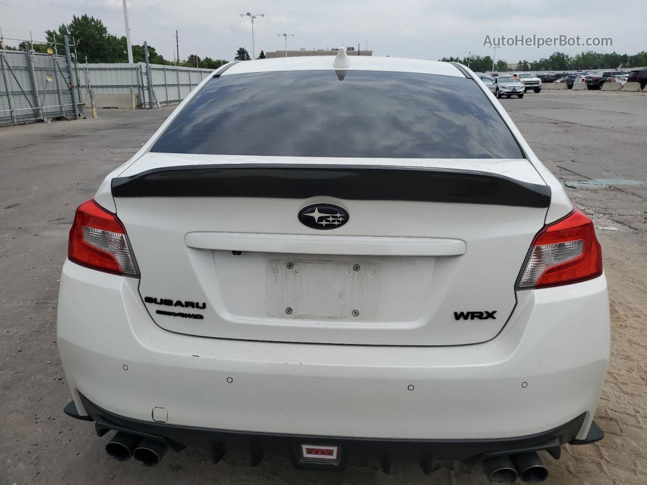 2018 Subaru Wrx Limited White vin: JF1VA1L66J8829253