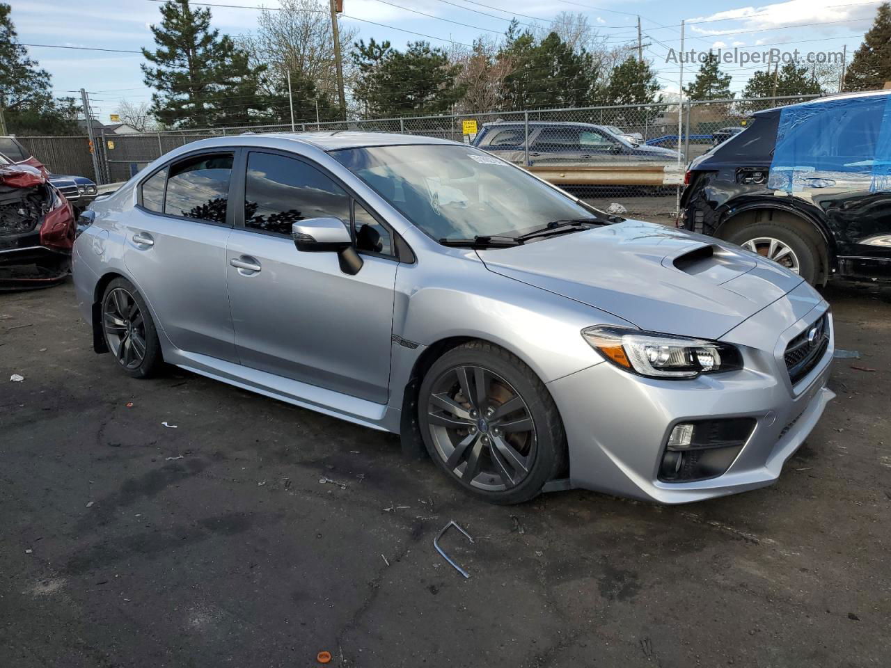 2017 Subaru Wrx Limited Silver vin: JF1VA1L67H9823983