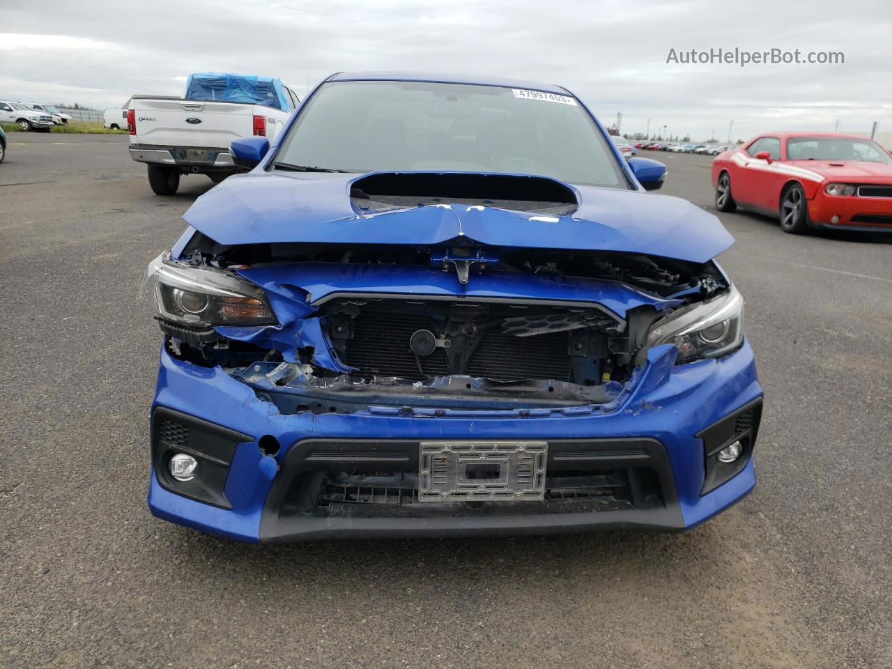 2018 Subaru Wrx Limited Синий vin: JF1VA1L68J8839346