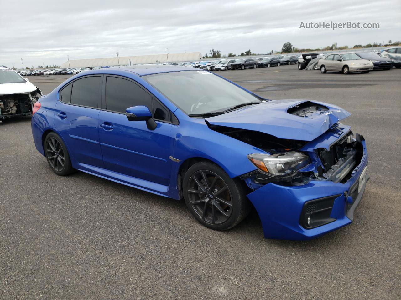 2018 Subaru Wrx Limited Синий vin: JF1VA1L68J8839346