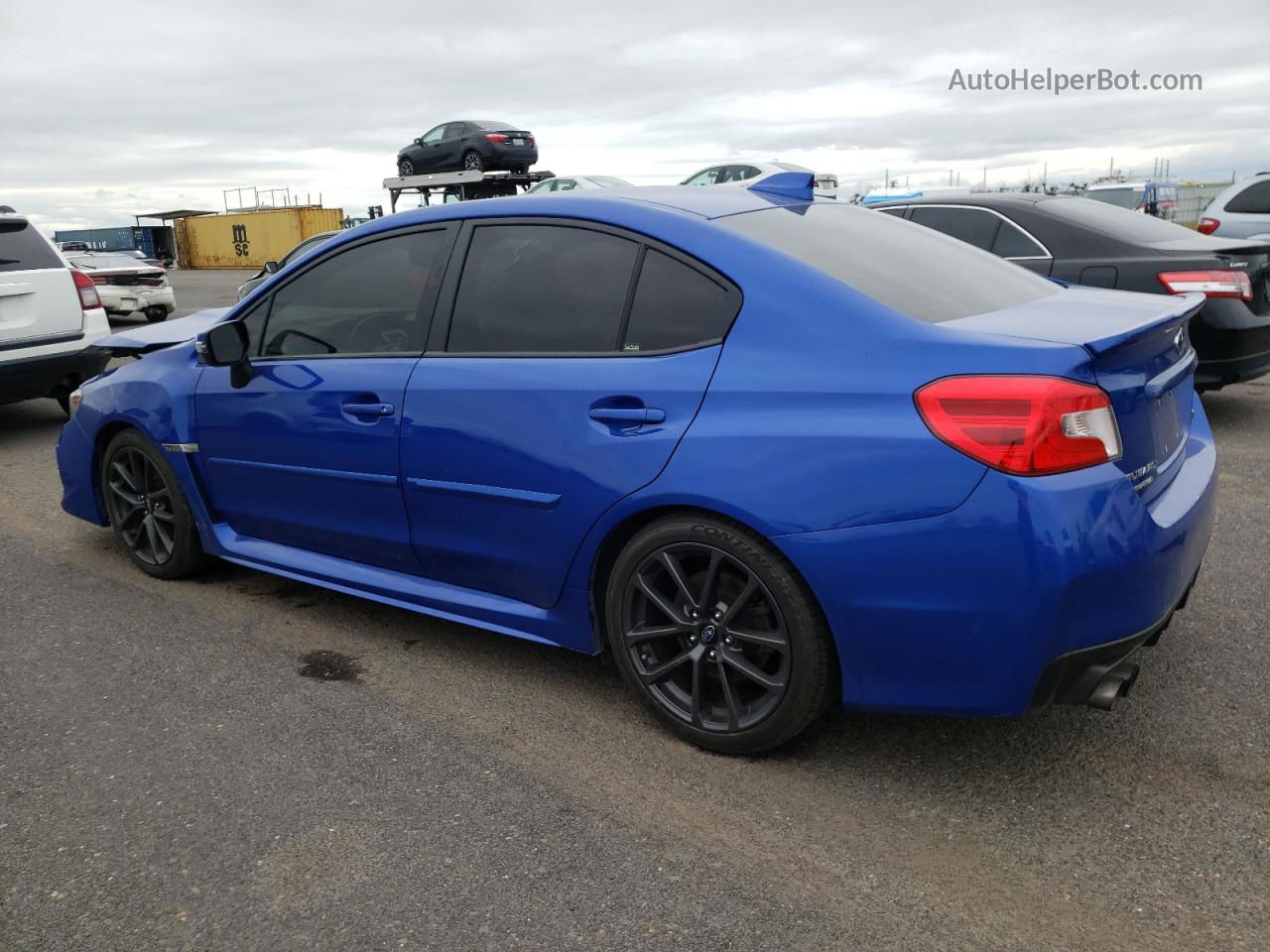 2018 Subaru Wrx Limited Синий vin: JF1VA1L68J8839346