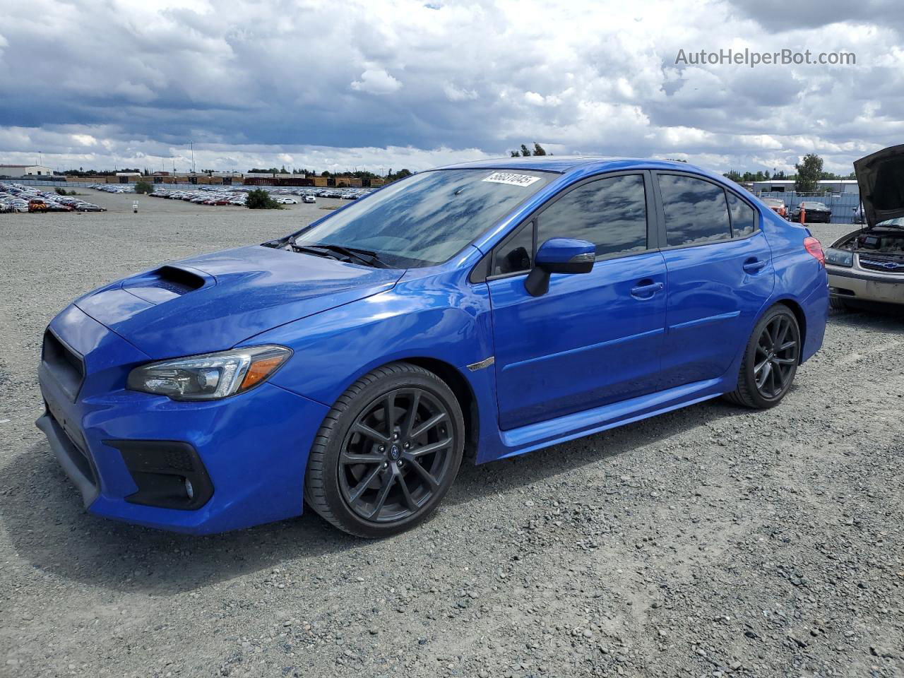 2018 Subaru Wrx Limited Синий vin: JF1VA1L68J8839346