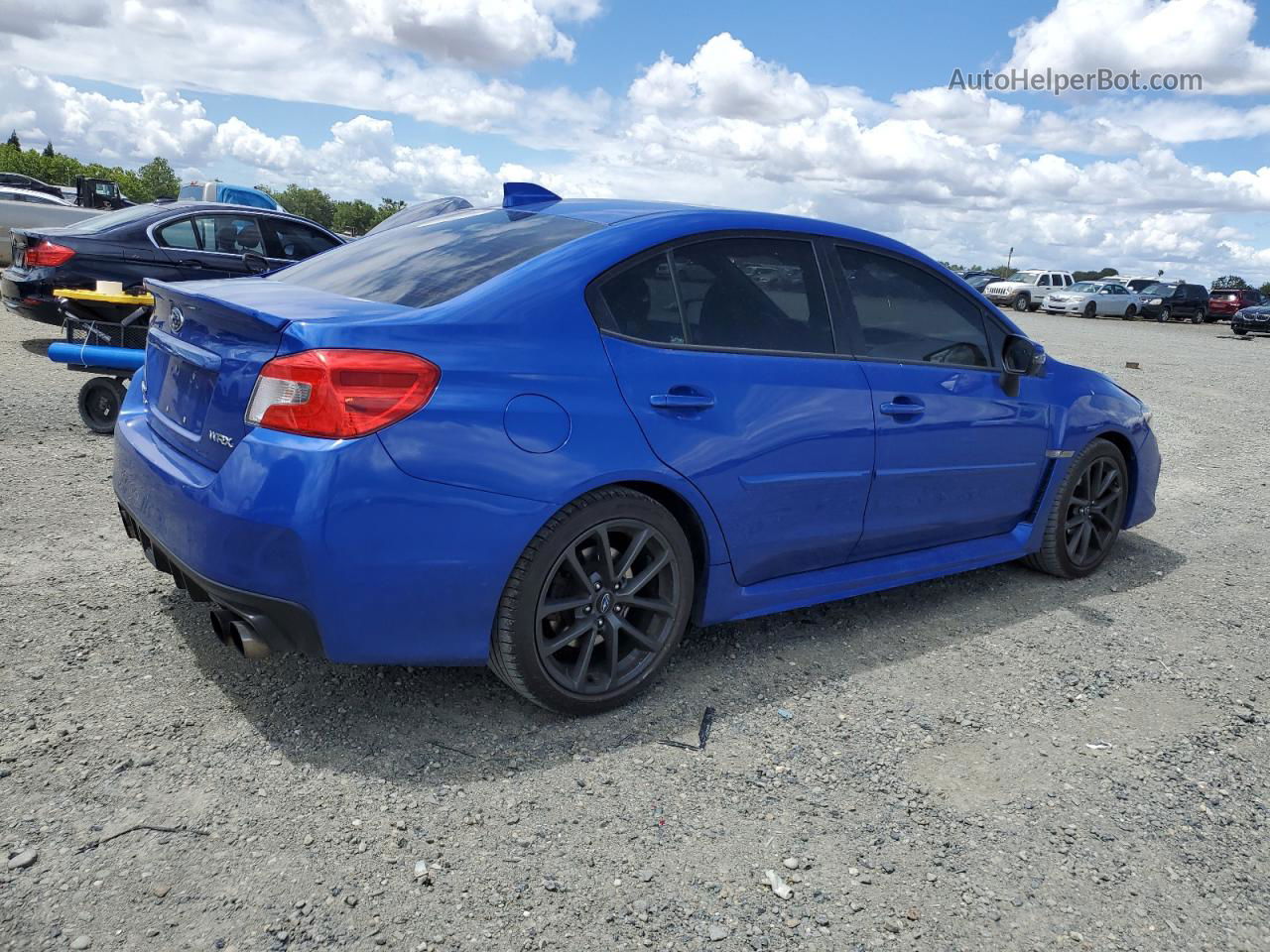 2018 Subaru Wrx Limited Синий vin: JF1VA1L68J8839346