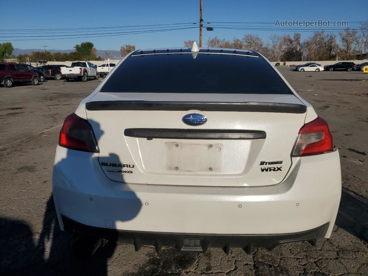 2018 Subaru Wrx Limited White vin: JF1VA1L69J8817663