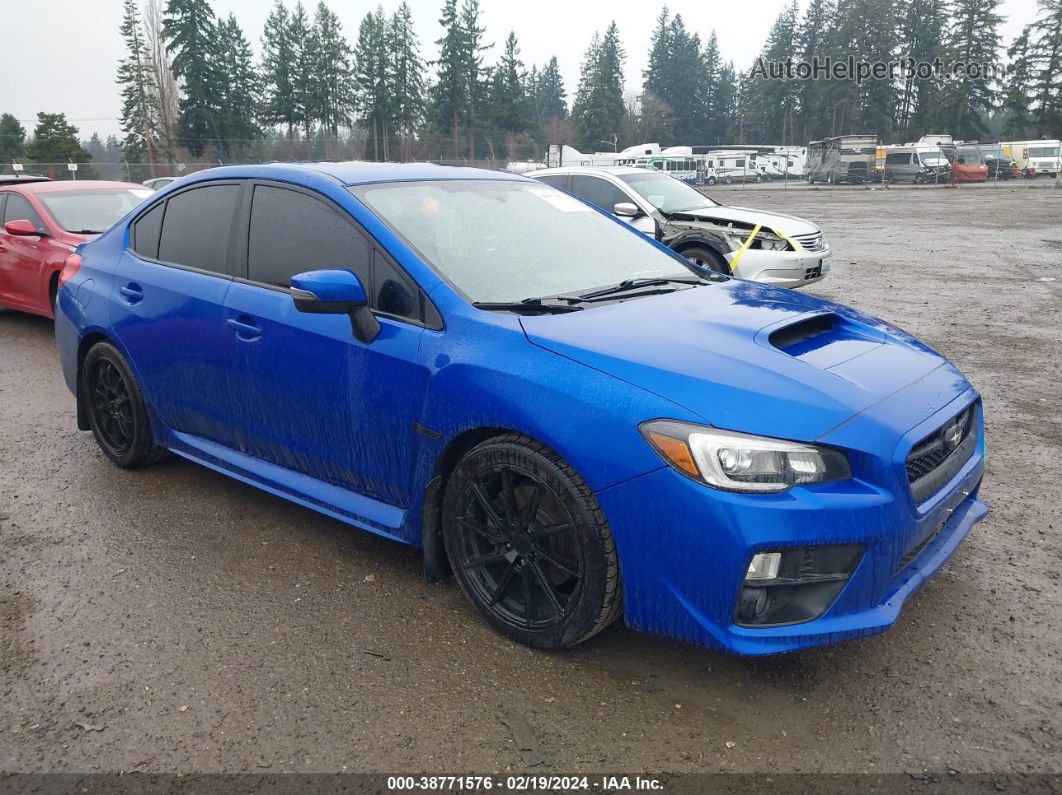 2017 Subaru Wrx Limited Blue vin: JF1VA1N63H8827032