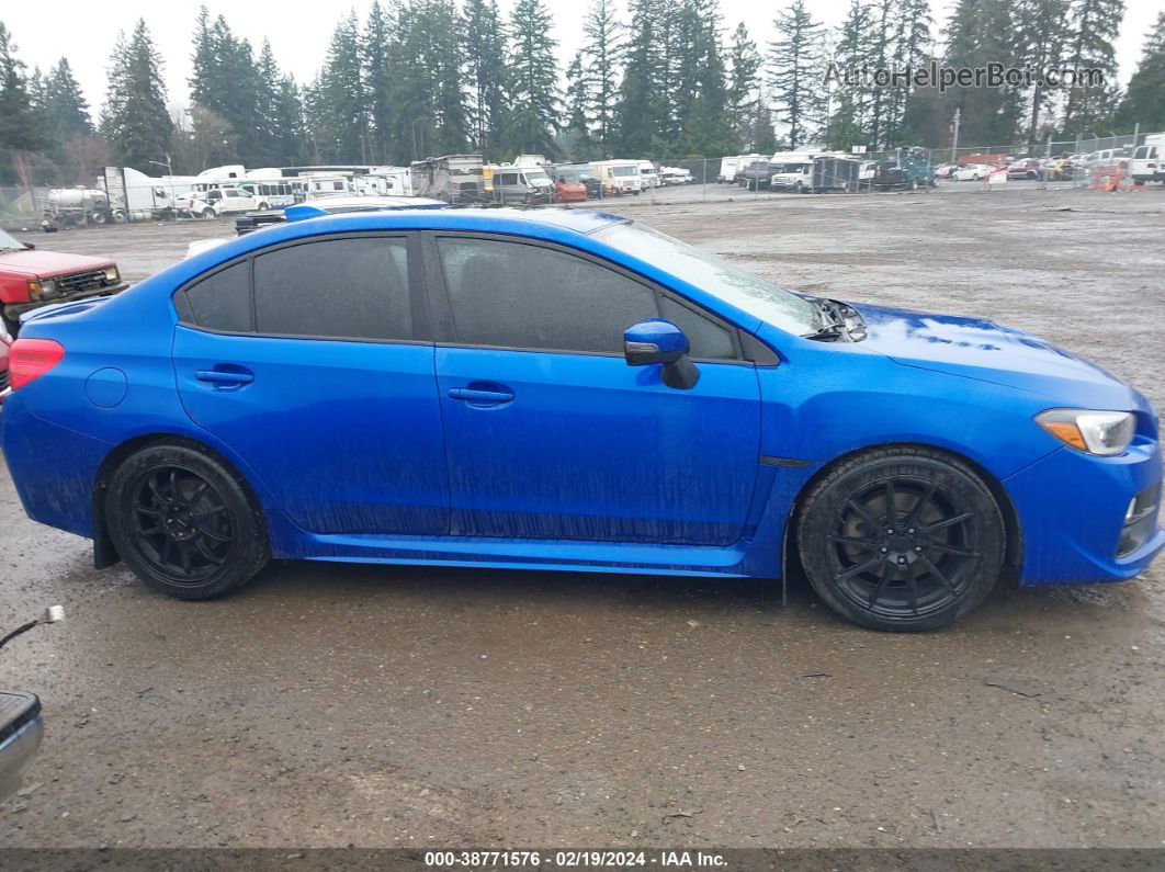 2017 Subaru Wrx Limited Blue vin: JF1VA1N63H8827032