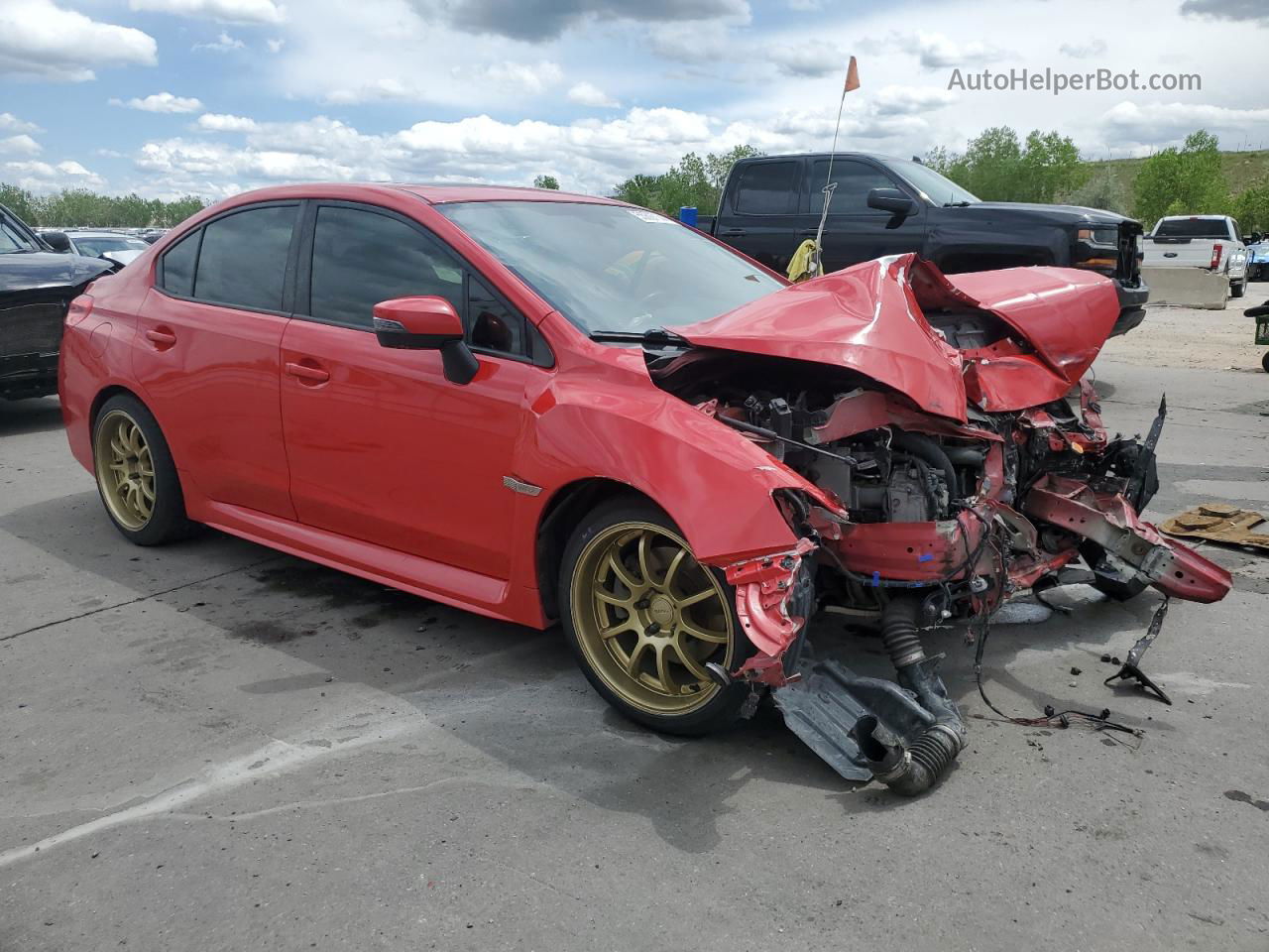 2017 Subaru Wrx Limited Red vin: JF1VA1N65H8827047