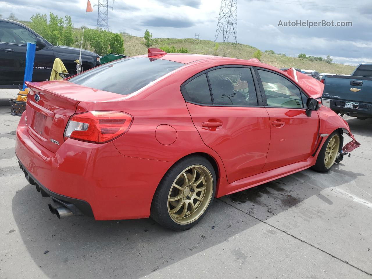 2017 Subaru Wrx Limited Red vin: JF1VA1N65H8827047