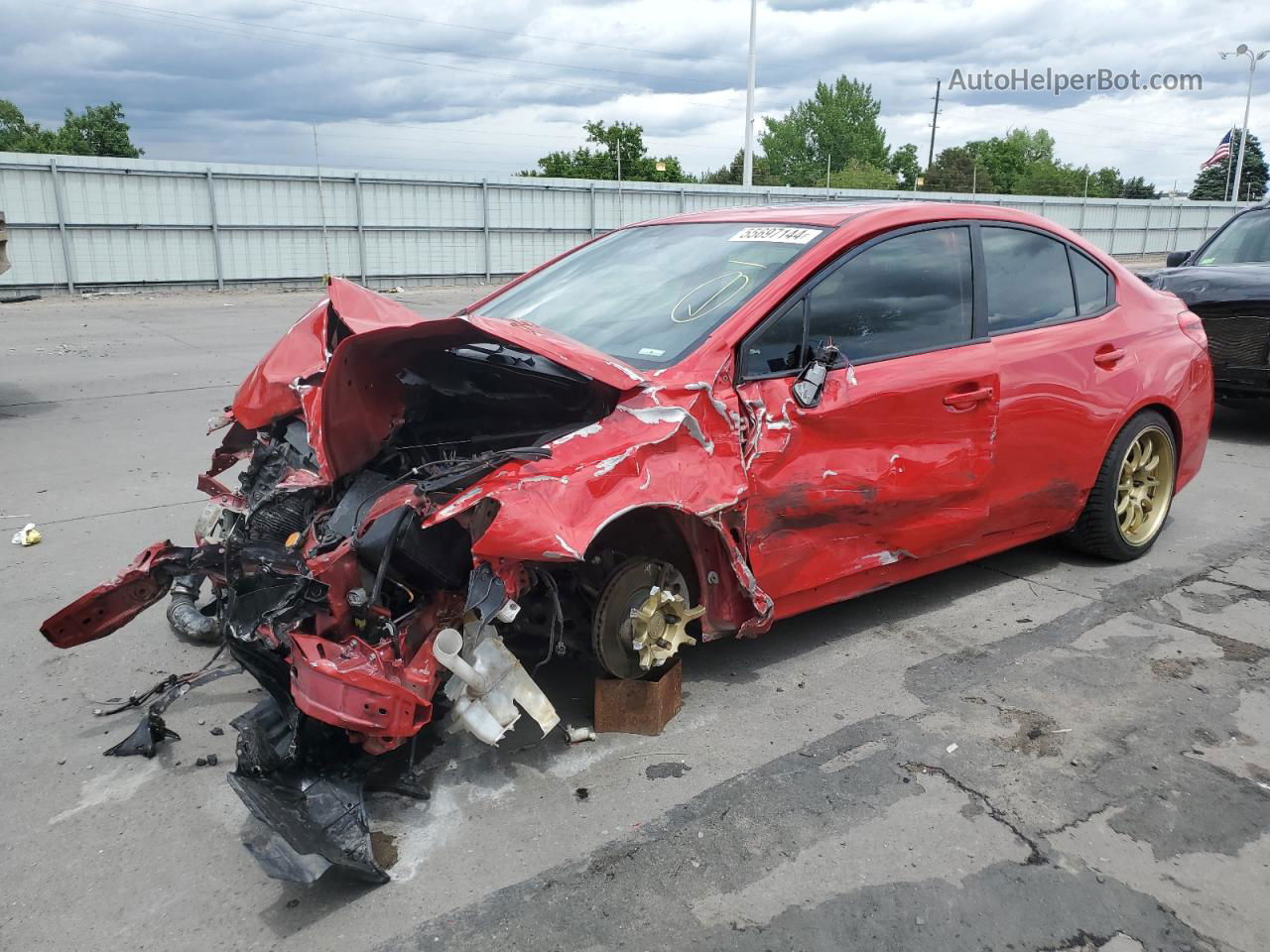 2017 Subaru Wrx Limited Red vin: JF1VA1N65H8827047