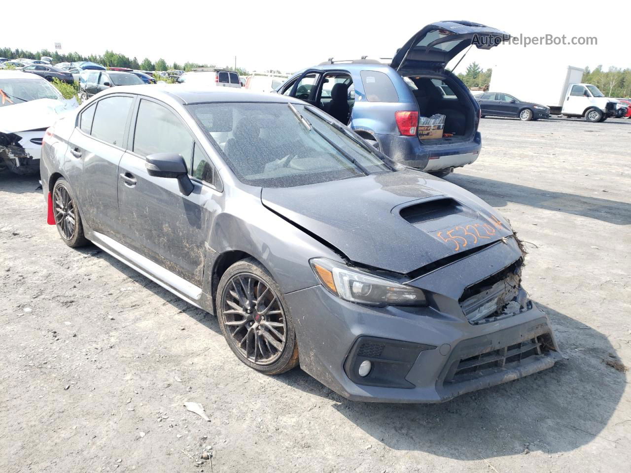 2020 Subaru Wrx Limited Charcoal vin: JF1VA1P66L8816080