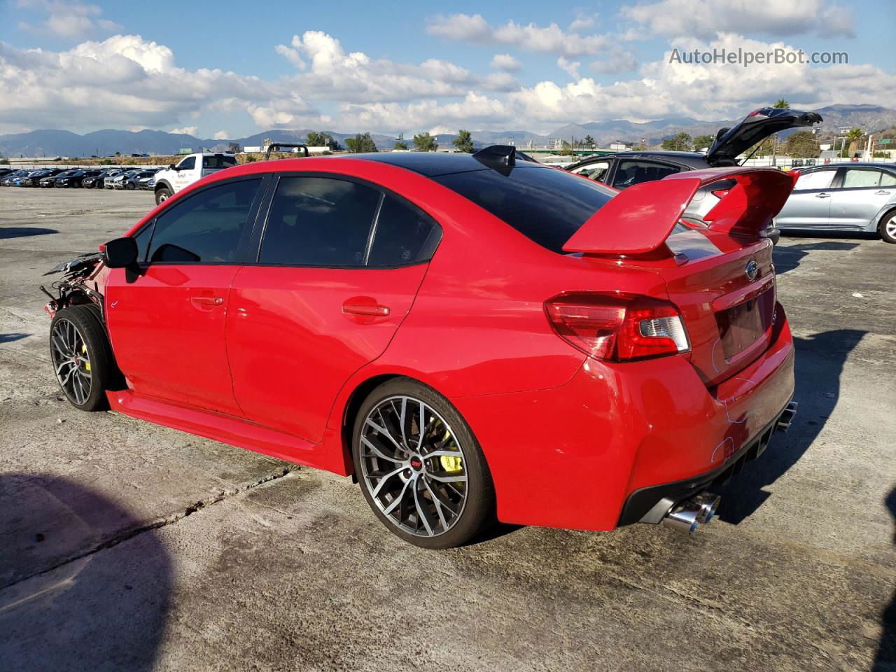 2020 Subaru Wrx Sti Red vin: JF1VA2E60L9805109