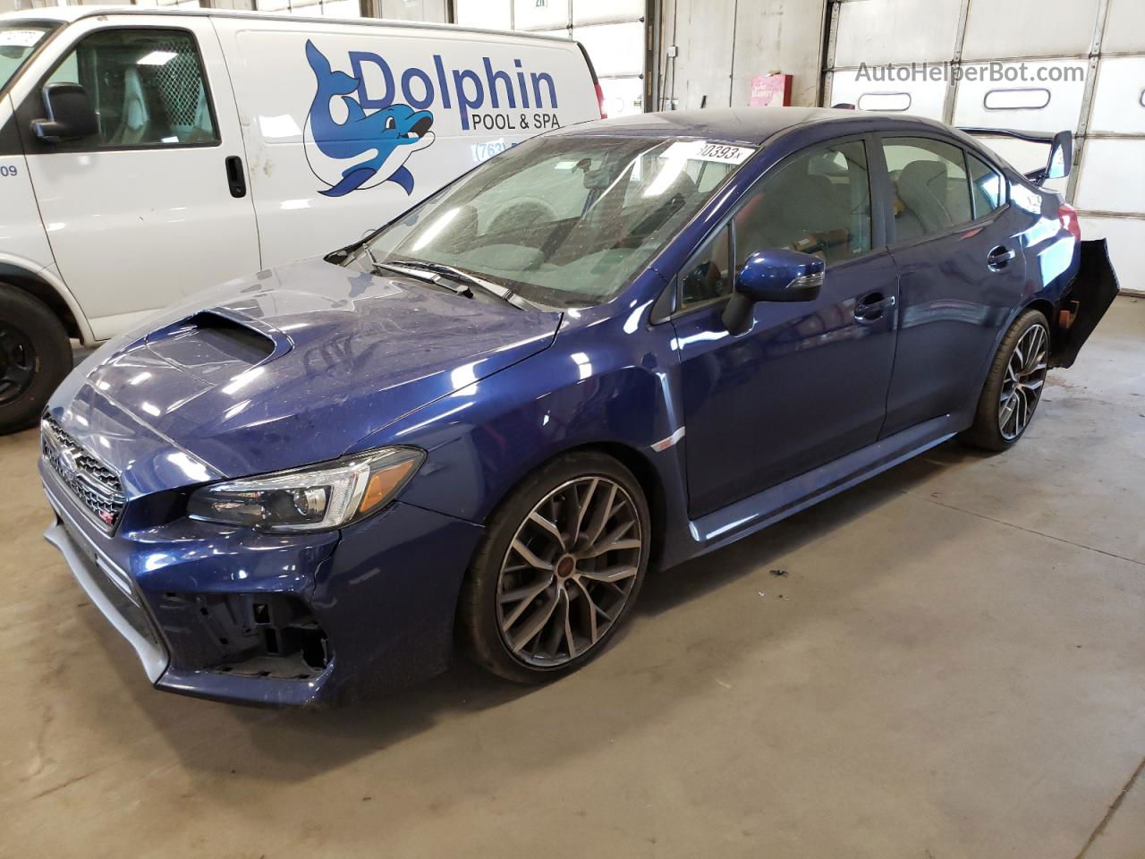 2020 Subaru Wrx Sti Blue vin: JF1VA2E61L9823408