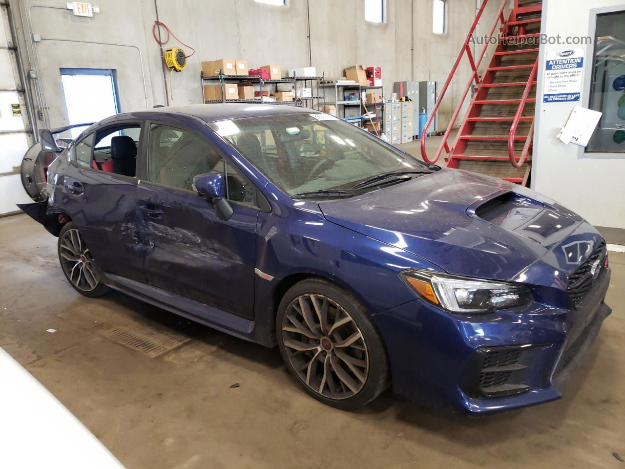 2020 Subaru Wrx Sti Синий vin: JF1VA2E61L9823408