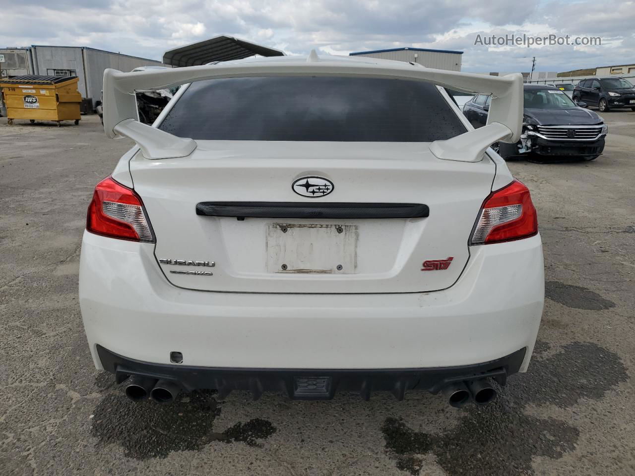 2020 Subaru Wrx Sti White vin: JF1VA2E64L9820339