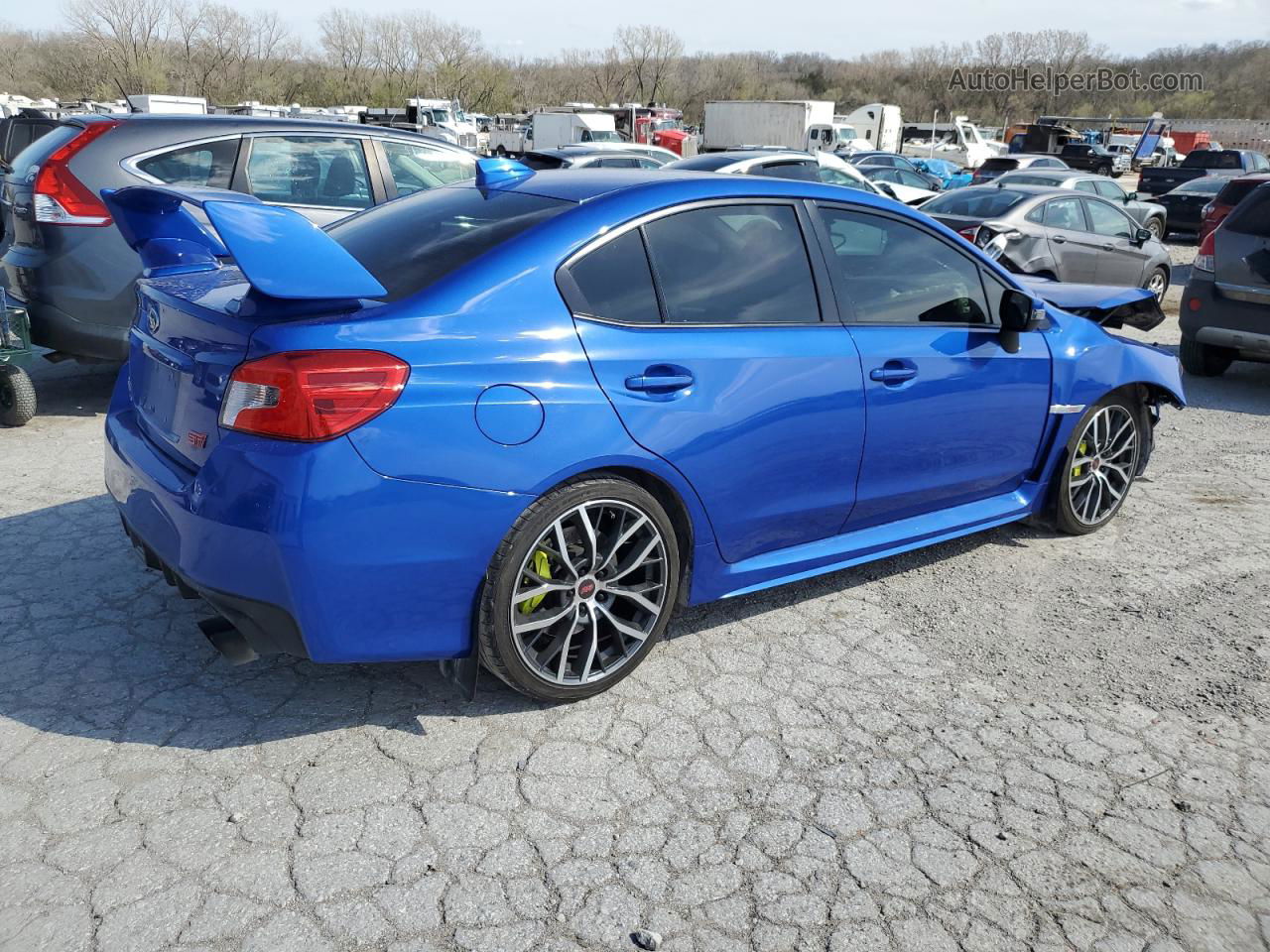 2020 Subaru Wrx Sti Blue vin: JF1VA2E67L9804605