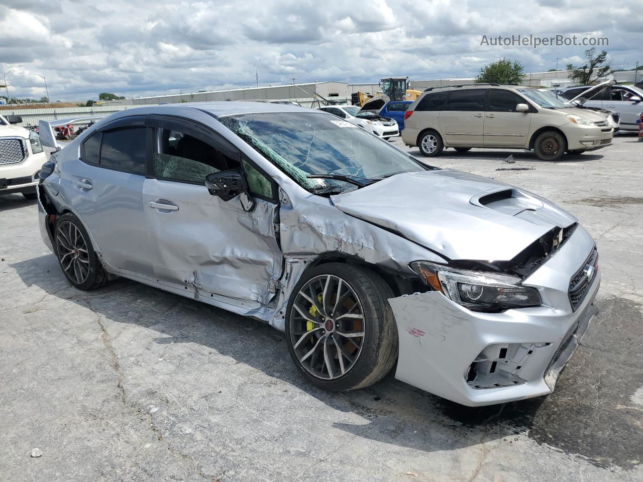 2020 Subaru Wrx Sti Silver vin: JF1VA2E67L9817418