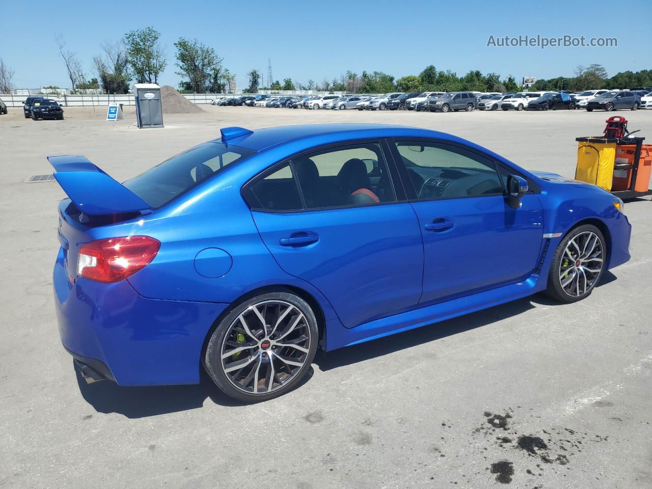 2021 Subaru Wrx Sti Blue vin: JF1VA2E67M9804220