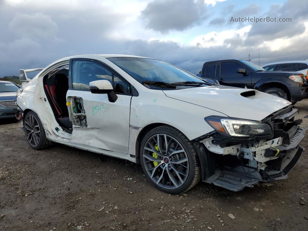 2020 Subaru Wrx Sti White vin: JF1VA2E69L9815010