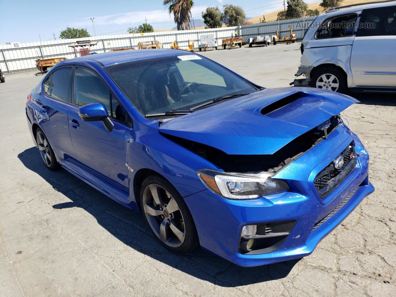 2017 Subaru Wrx Sti Blue vin: JF1VA2M60H9828303