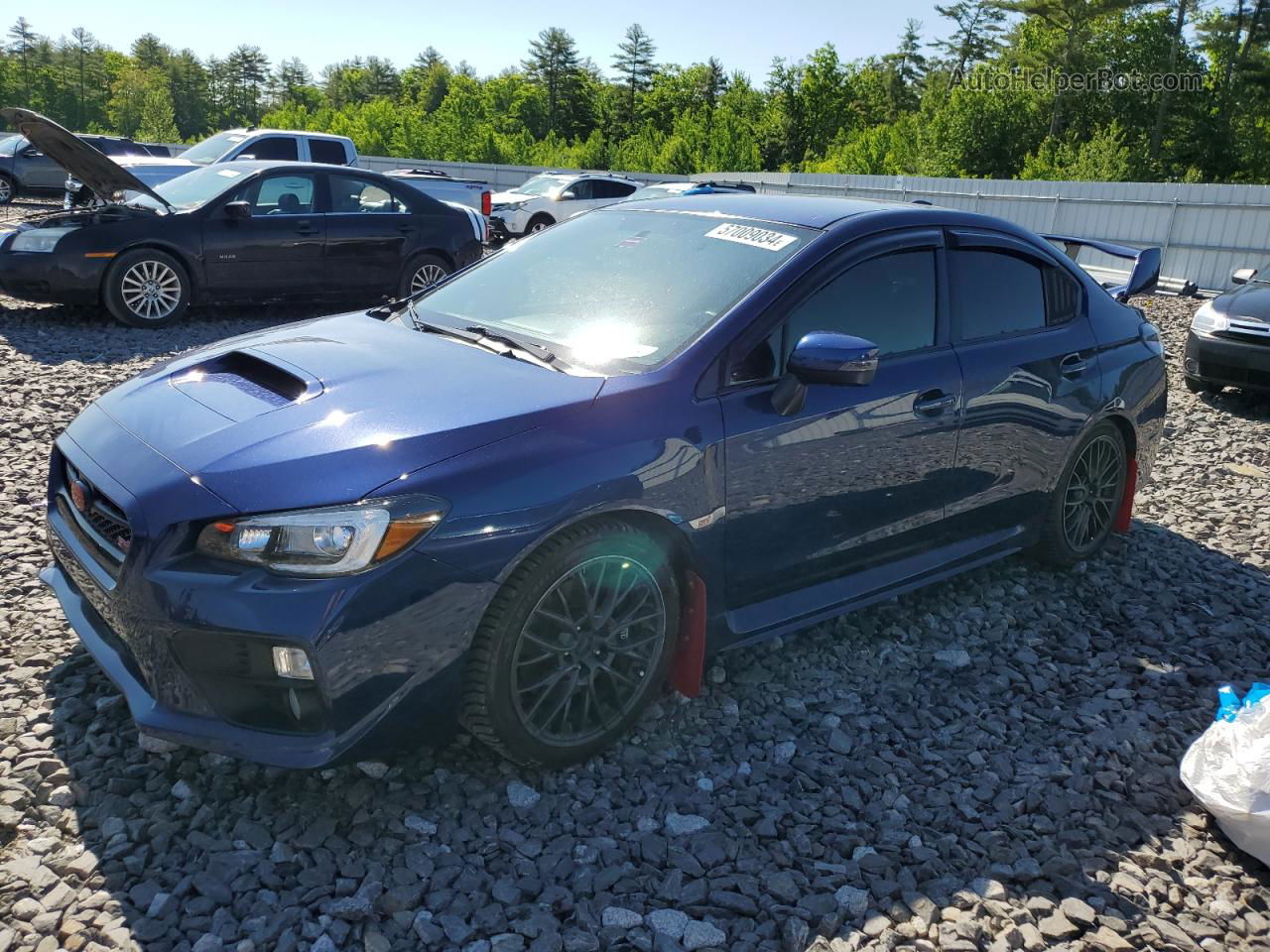 2017 Subaru Wrx Sti Blue vin: JF1VA2M60H9836112