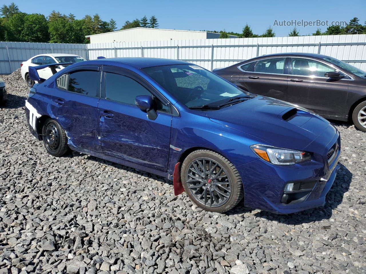 2017 Subaru Wrx Sti Blue vin: JF1VA2M60H9836112