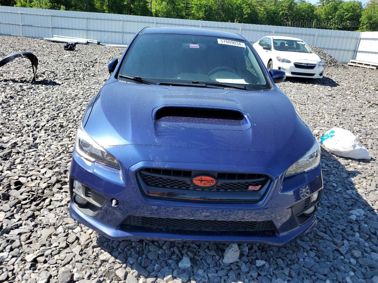 2017 Subaru Wrx Sti Blue vin: JF1VA2M60H9836112