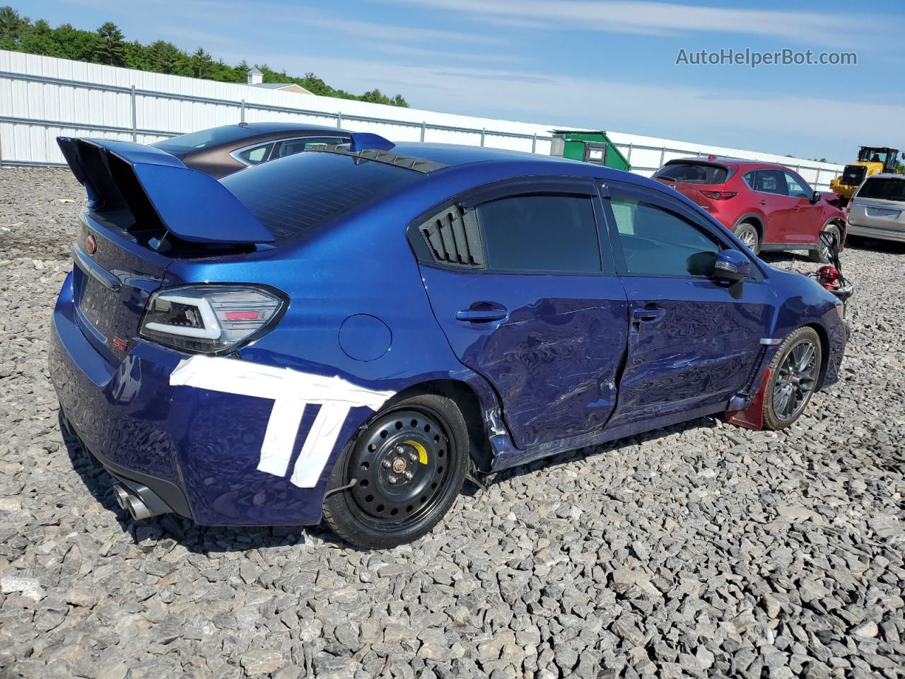 2017 Subaru Wrx Sti Blue vin: JF1VA2M60H9836112